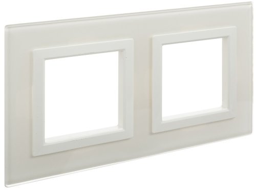 Рамка универсальная DKC Avanti 2-м. стекло белый фото Рамка универсальная DKC Avanti 2-м. стекло белый картинка